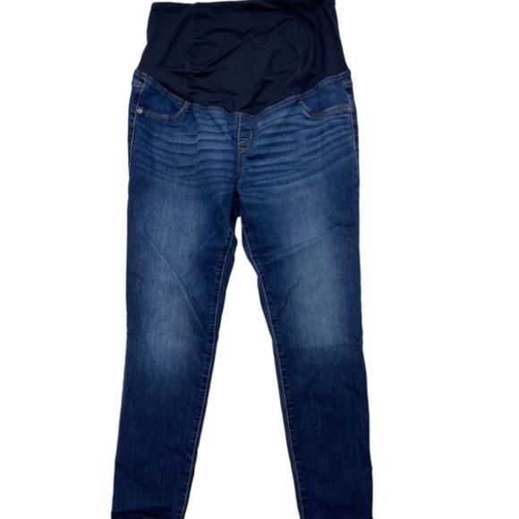 Isabel by Ingrid & Isabel Maternity Jean High Over Belly Back Crossover Panel - Picture 5 of 14